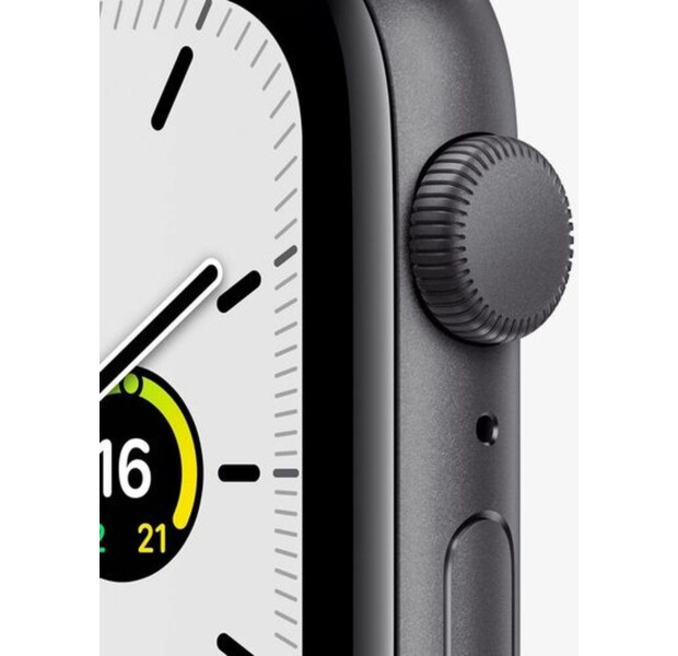 Apple Watch SE GPS 44mm Space Gray Aluminium Case with Midnight Sport Band (MKQ63) б/у